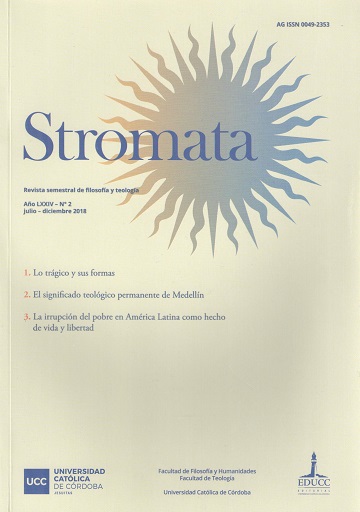 Tapa de la Revista Stromata
