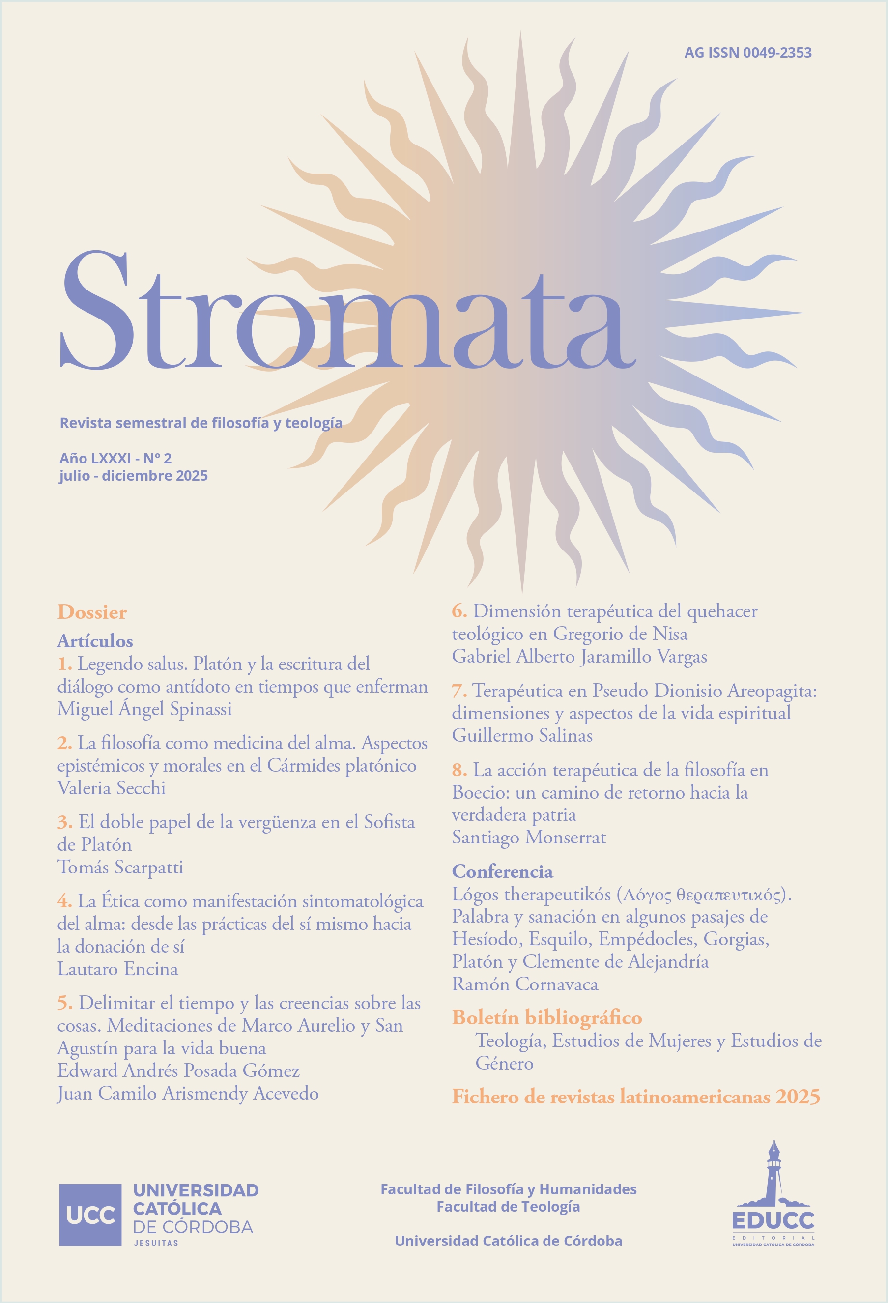 					Ver Vol. 81 Núm. 2 (2025): julio-diciembre
				