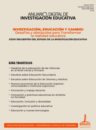 					Ver Núm. 6 (2024): XXXIV Encuentro Estado de la Investigación Educativa (2023)
				